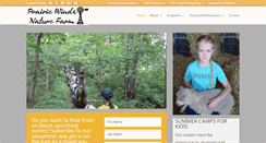 Desktop Screenshot of prairiewindsnaturefarm.com